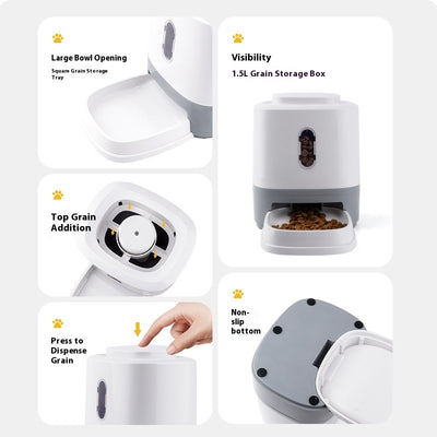 Automatic Pet Feeder Educational Press Feeding Toys